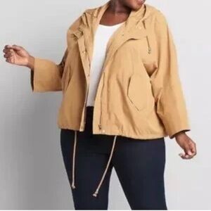 Lane Bryant 26 28 Utility‎ Jacket in beige